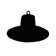 자개공예 레진아트 검정아크릴 저승사자모자 1구 키링재료 3mm