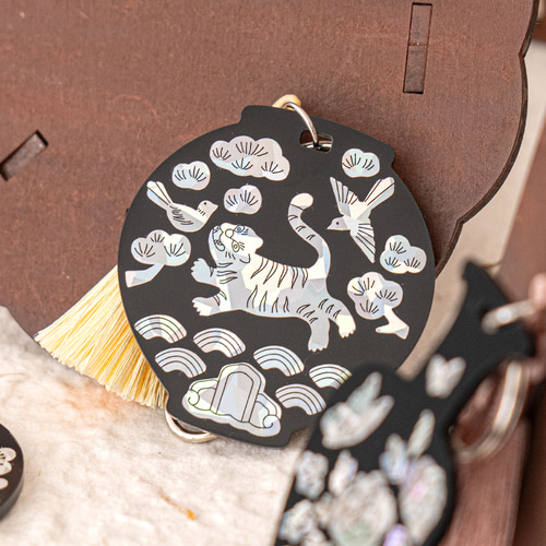 민화샵 자개스티커키링 전통문화